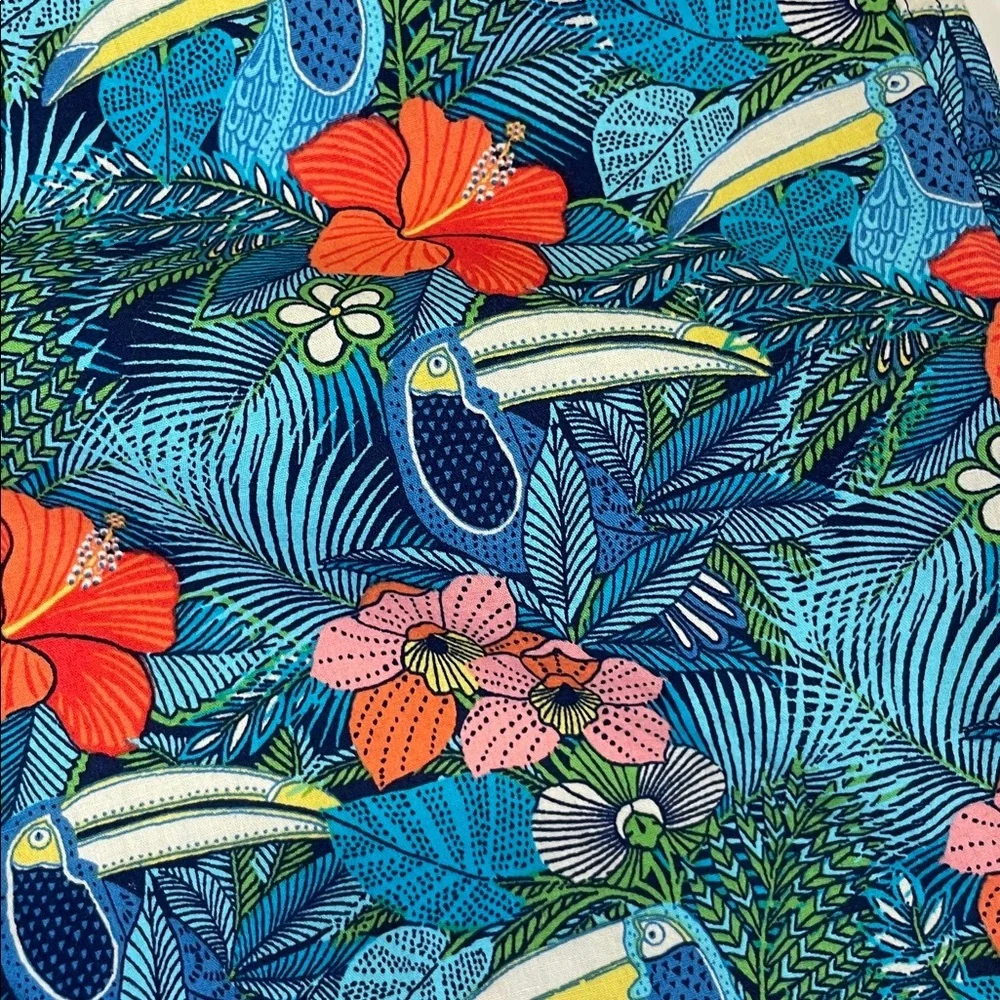 Tommy Bahama Tropical Swim Trunks Blue Floral Beach Board Shorts Size XL